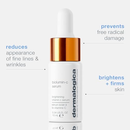 Dermalogica Biolumin-C Serum, Vitamin C Dark Spot Serum for Face with Peptide and AHA - Exfoliates and Reduces Unbalanced Pigmentation for Brighter, Firmer Skin