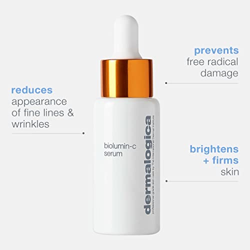 Dermalogica Biolumin-C Serum, Vitamin C Dark Spot Serum for Face with Peptide and AHA - Exfoliates and Reduces Unbalanced Pigmentation for Brighter, Firmer Skin