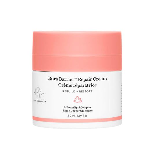 Drunk Elephant Bora Barrier Repair Cream - 50 ml/1.69 fl oz - Ultra-Rich Moisturizer - Clean Clinical Skincare - Cruelty-Free - Dermatologist-Tested - Free of Essential Oils, Silicones, and Fragrance